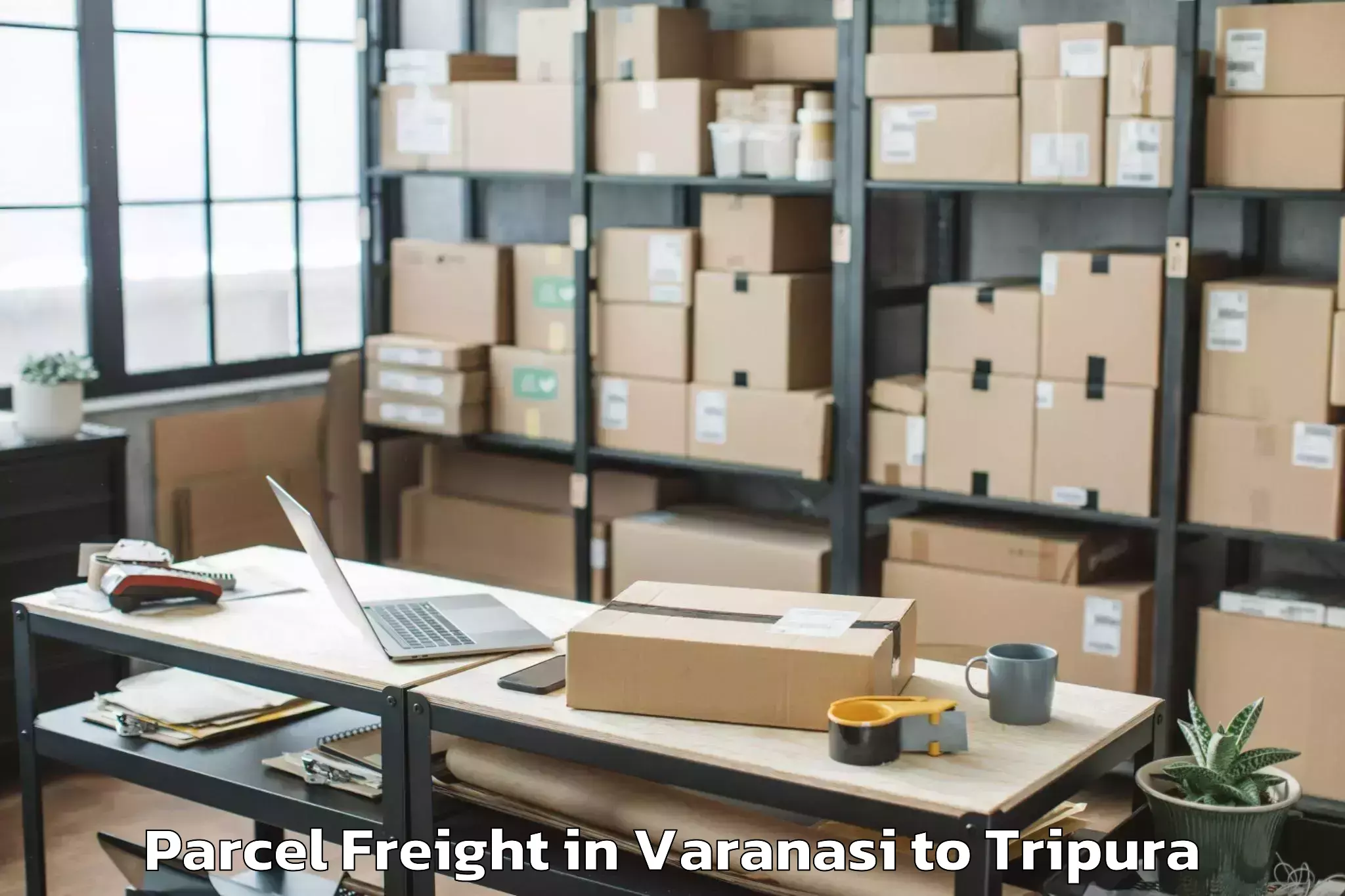 Quality Varanasi to Tulashikhar Parcel Freight